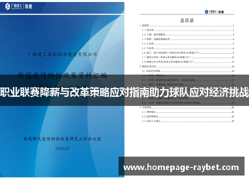职业联赛降薪与改革策略应对指南助力球队应对经济挑战